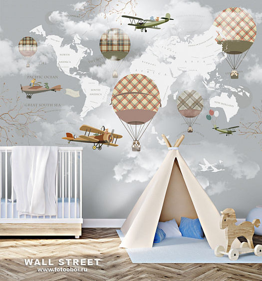 Фотообои в интерьере артикул BonVoyage 10, BON VOYAGE, Wall street Фотообои в интерьере артикул BonVoyage 10, BON VOYAGE, Wall street