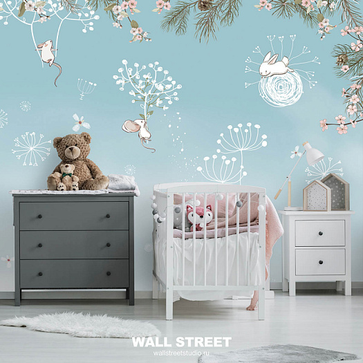 Фотообои в интерьере артикул Little Forest 6, LITTLE FOREST, Wall street