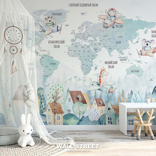 Фотообои в интерьере артикул Travel Kids 27, TRAVEL KIDS, Wall street Фотообои в интерьере артикул Travel Kids 27, TRAVEL KIDS, Wall street